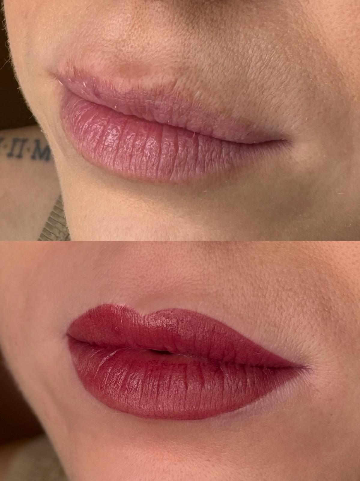 Prima e dopo trucco permanente Roma 16