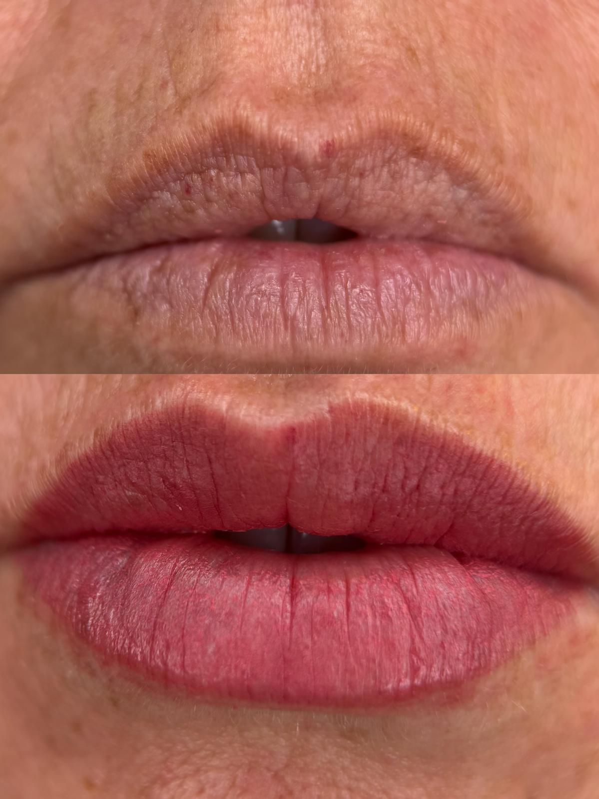 Prima e dopo trucco permanente Roma 17