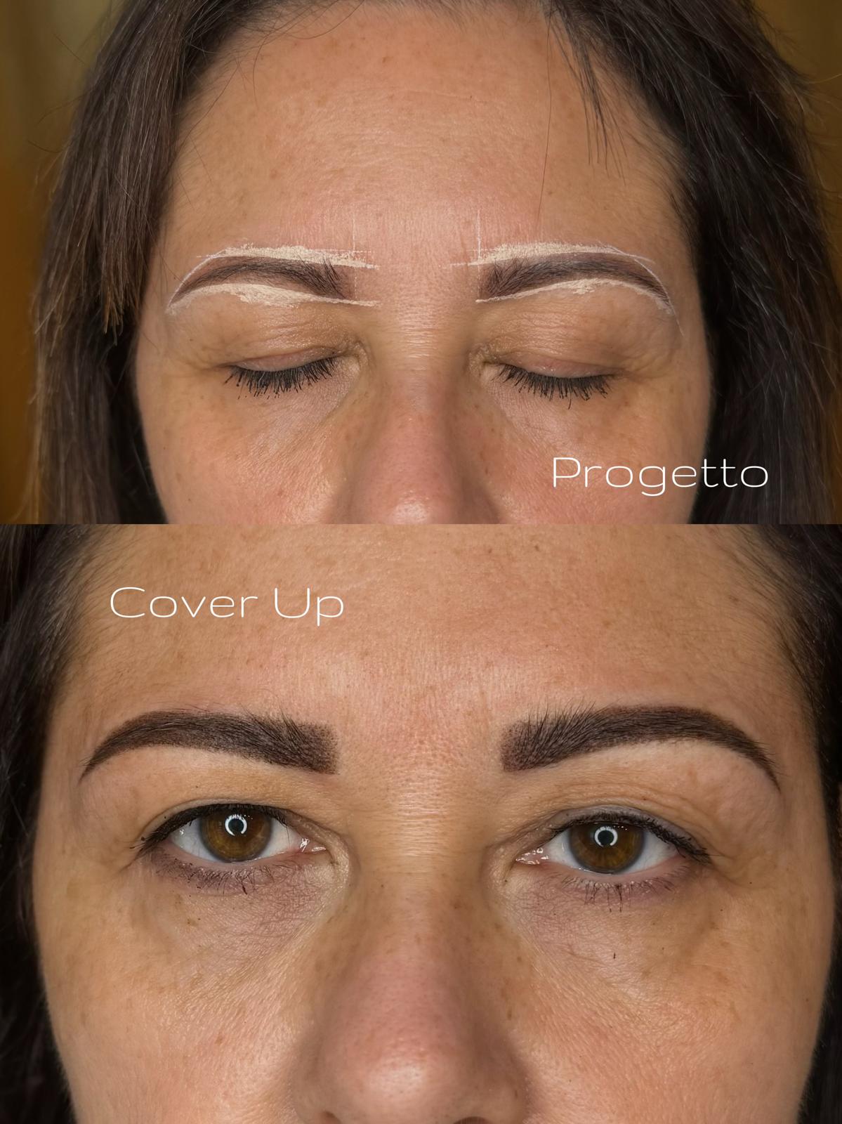 Prima e dopo trucco permanente Roma 09