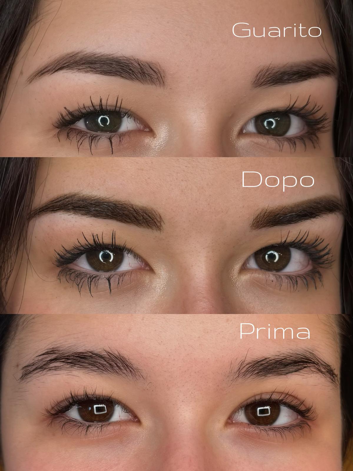 Prima e dopo trucco permanente Roma 12