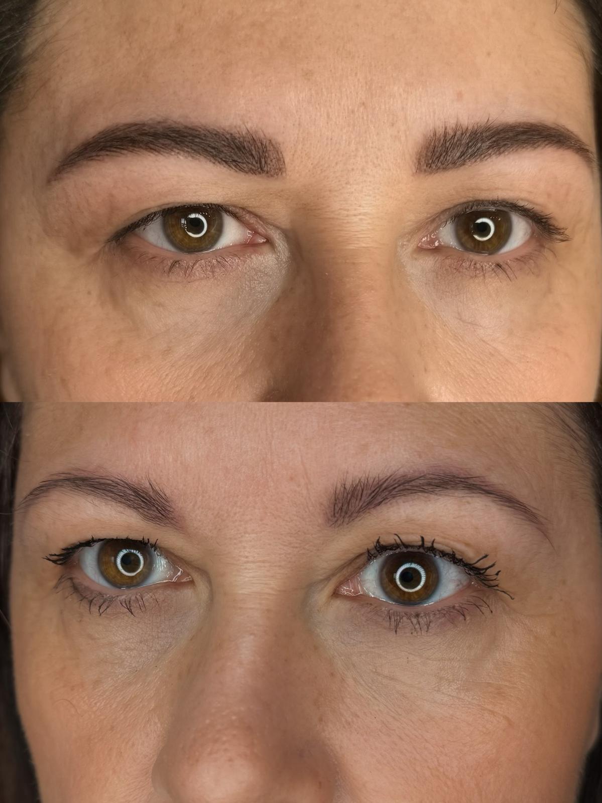 Prima e dopo trucco permanente Roma 01
