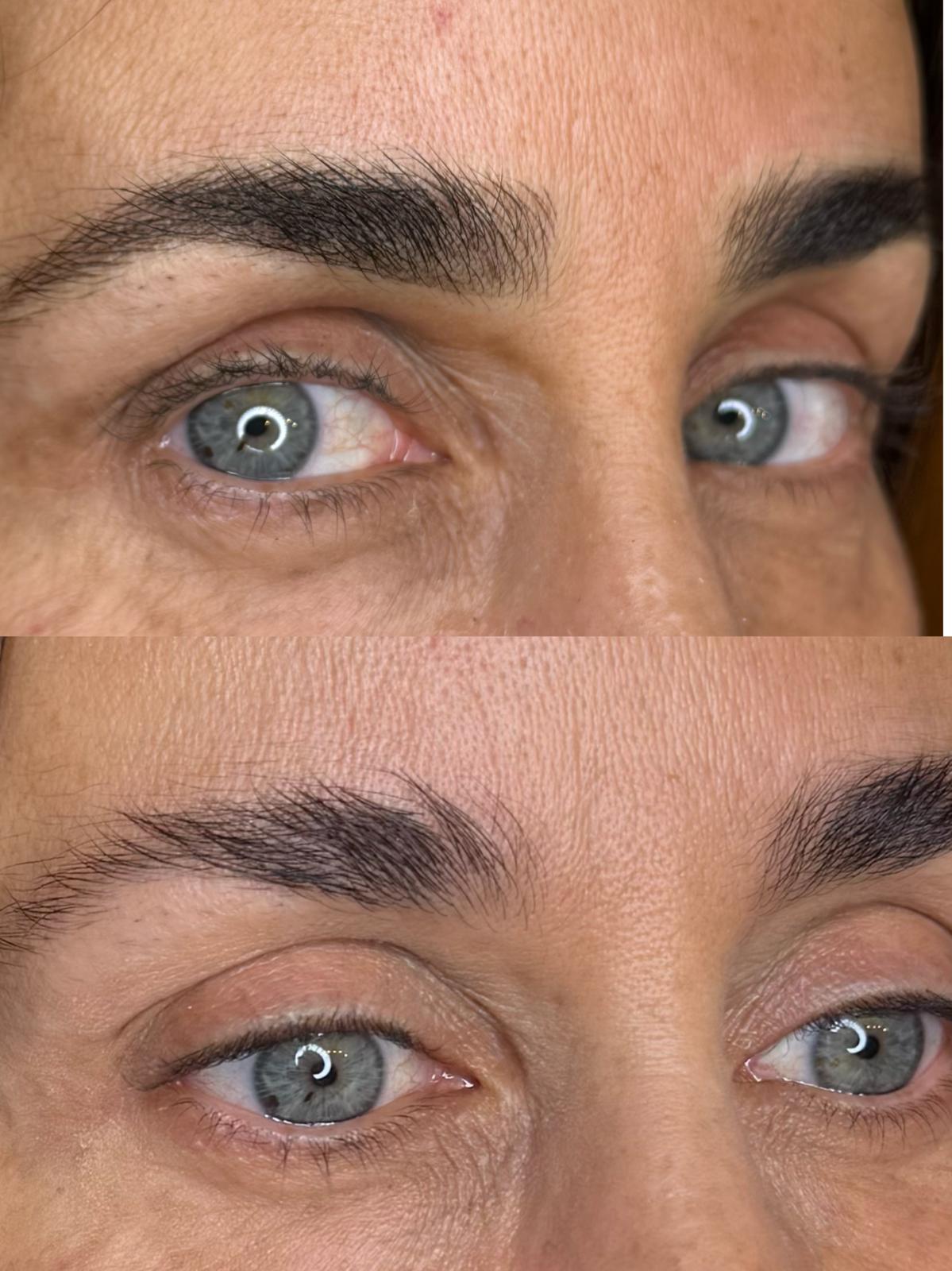 Prima e dopo trucco permanente Roma 02