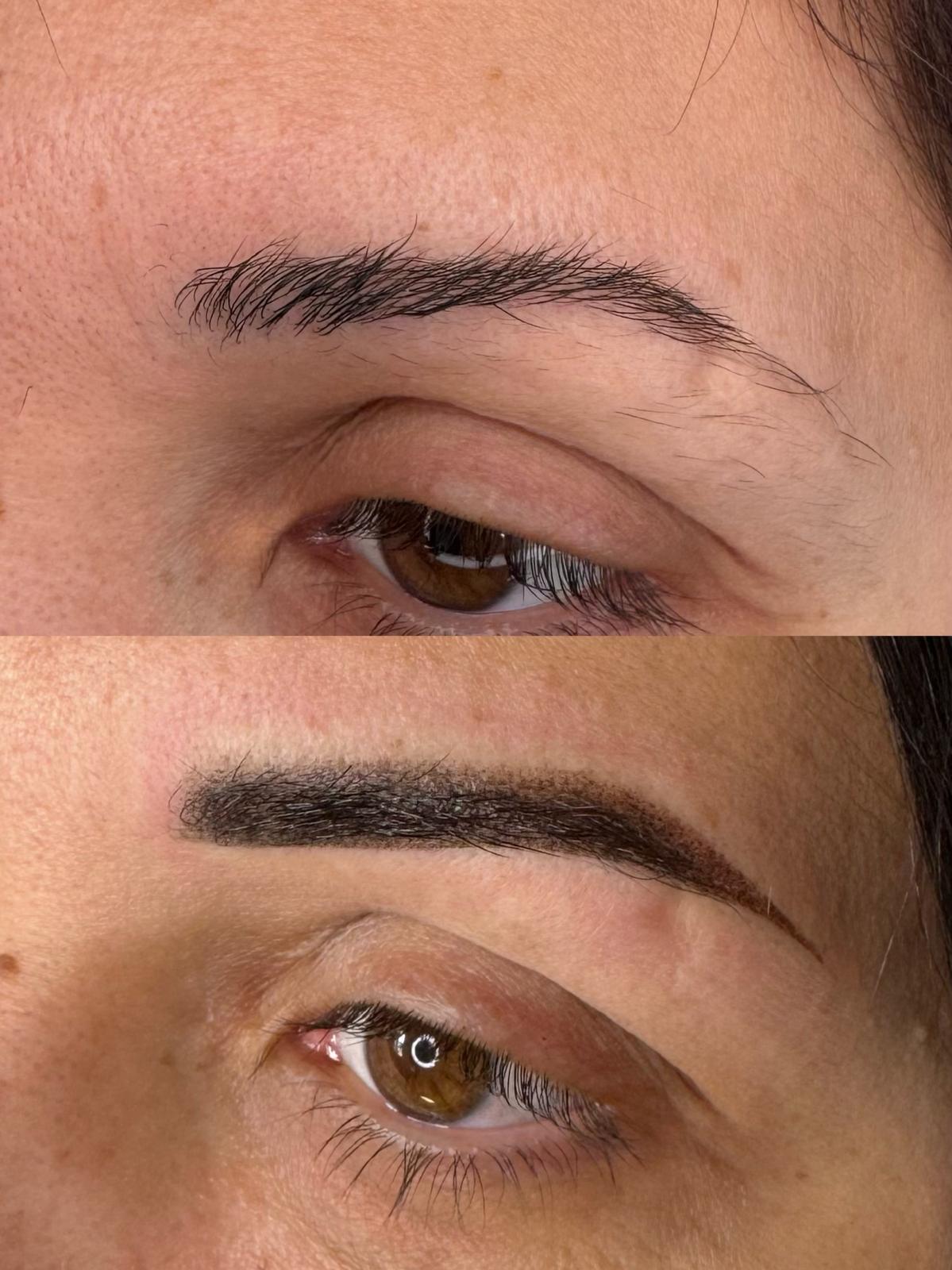 Prima e dopo trucco permanente Roma 10