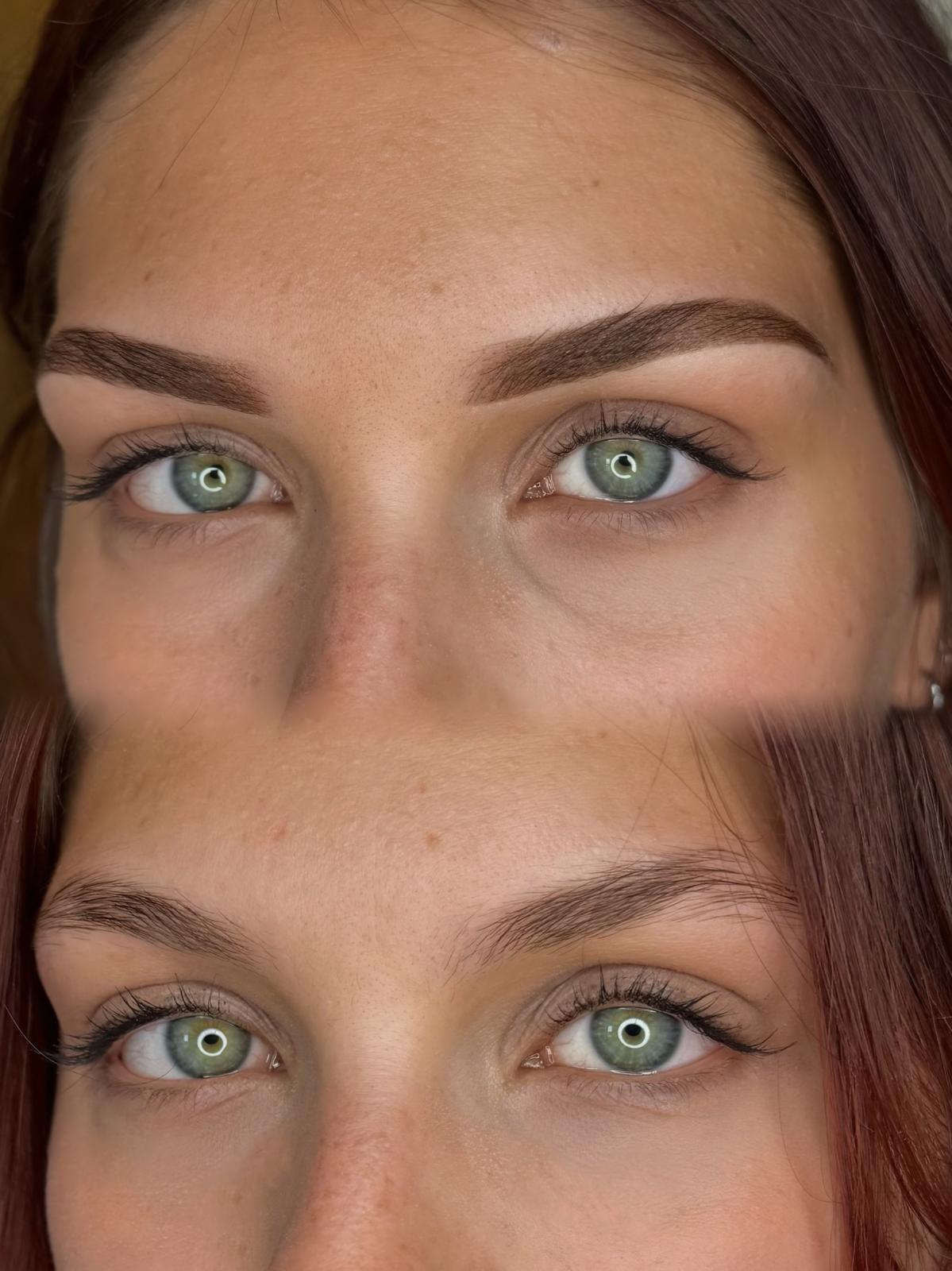 Prima e dopo trucco permanente Roma 06