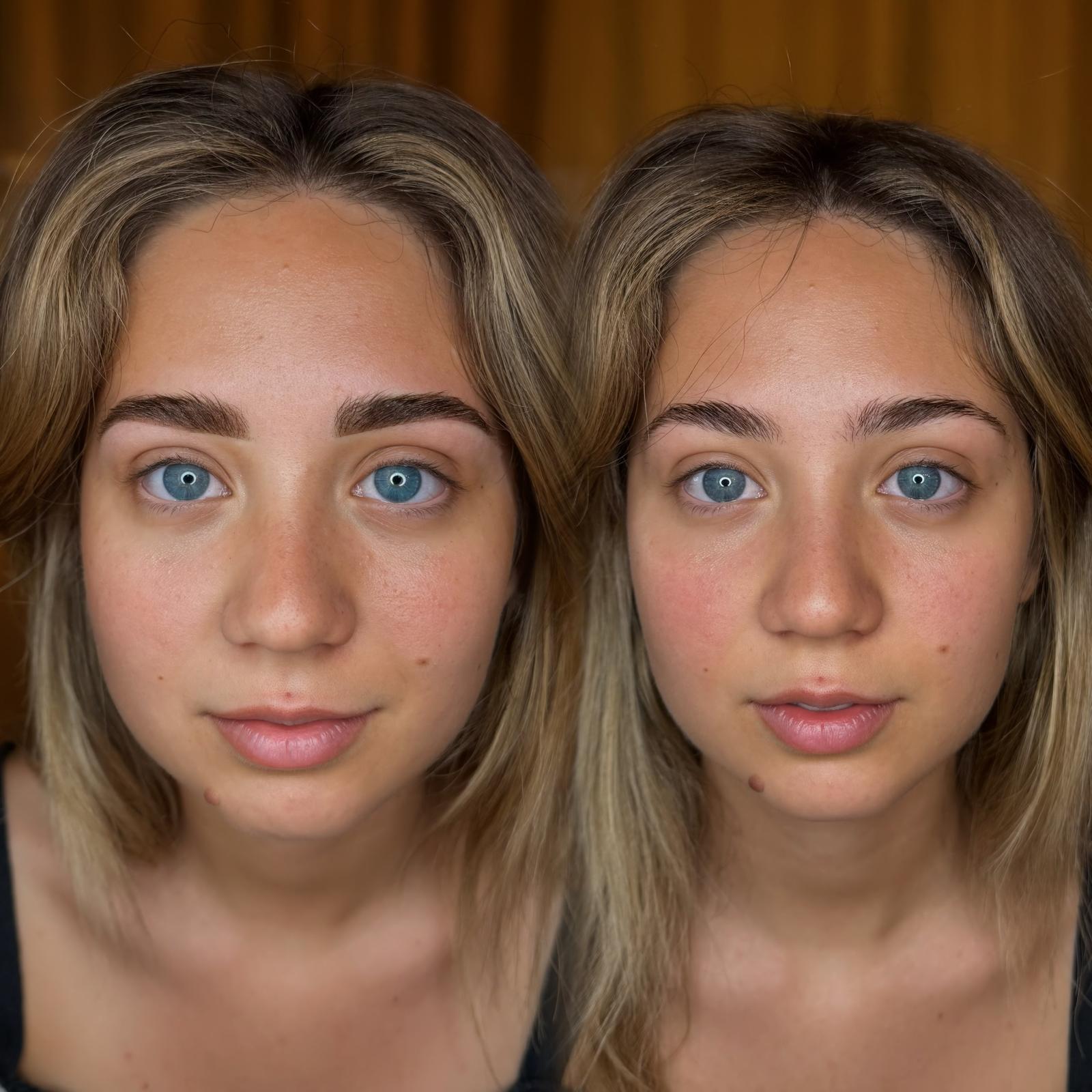 Prima e dopo trucco permanente Roma 07